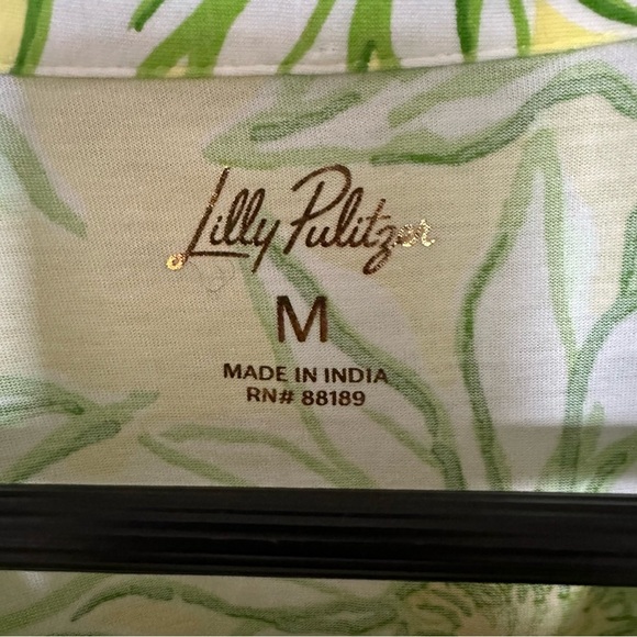 Lilly Pulitzer Arley Dress Limoncello Sunbelievable- Size M 100% Cotton - Picture 4 of 7